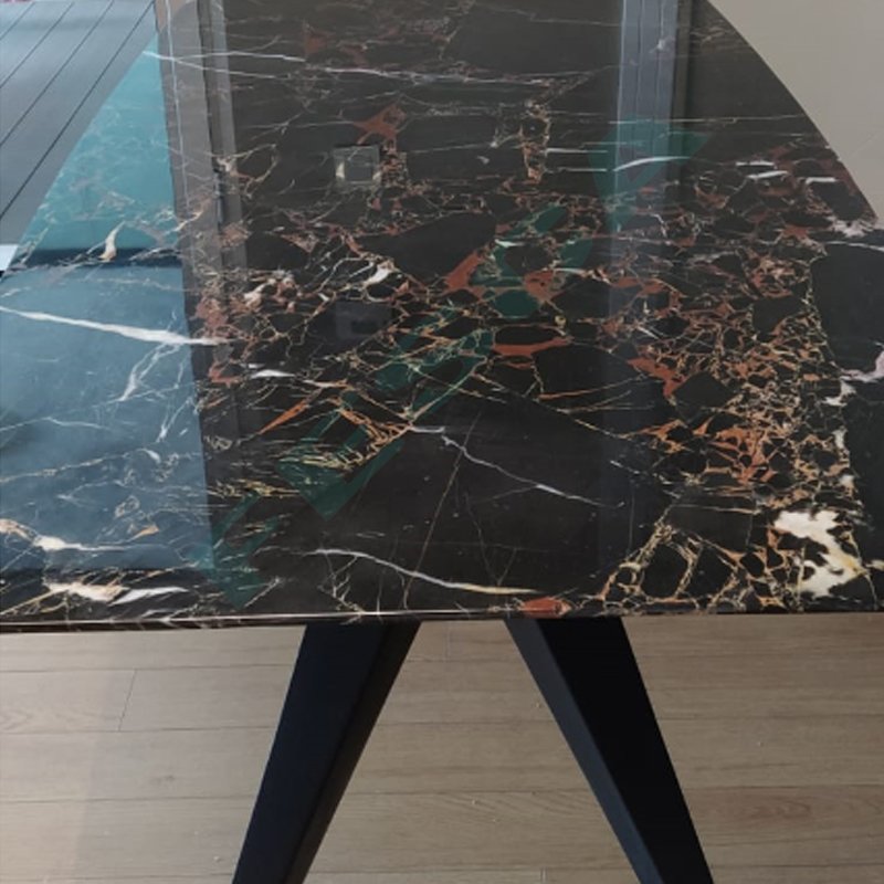 Portoro Mustard Marble Table 80